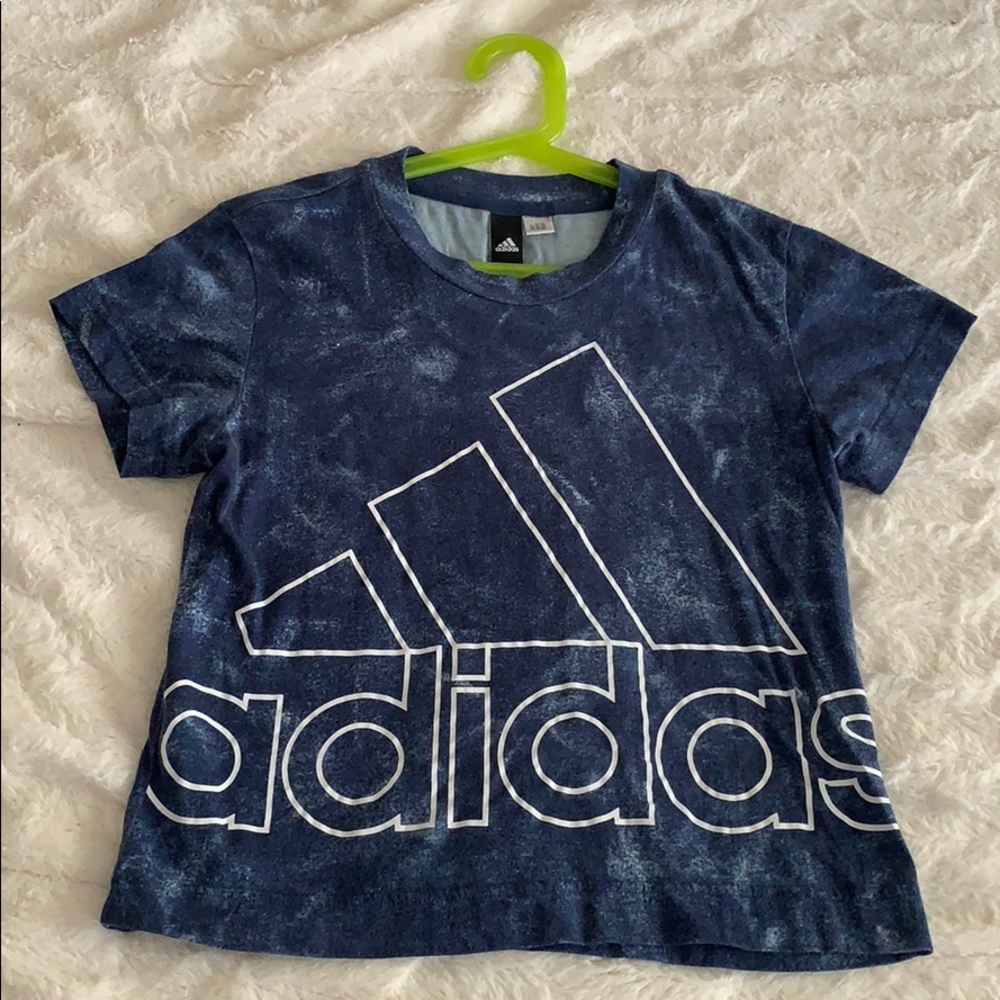 Adidas logo crop top